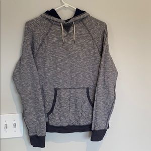 J. Crew gray striped hoodie